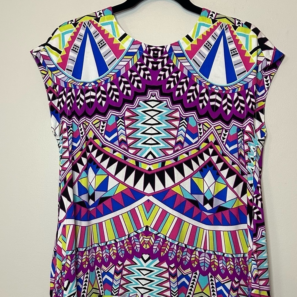 Uncle Frank Geometric Print Shift Dress Size S - Picture 2 of 7